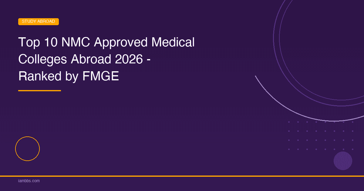 Top 10 NMC Approved Medical Colleges Abroad 2026 | iAMBBS